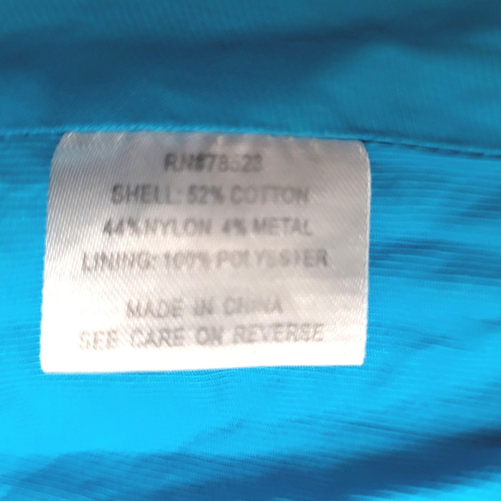 Anthropologie Luii Turquoise Blue Crepe Fitted Peplum Zip Up Jacket Blazer M - Picture 5 of 8